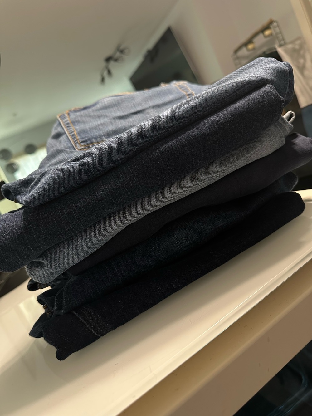 Banana Republic/Aviator Men's Navy and Dark Blue Straight/Slim Jeans Lot of 6